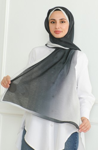 Karaca Gradient Glitter Shawl 81059-12 Black And white 81059-12