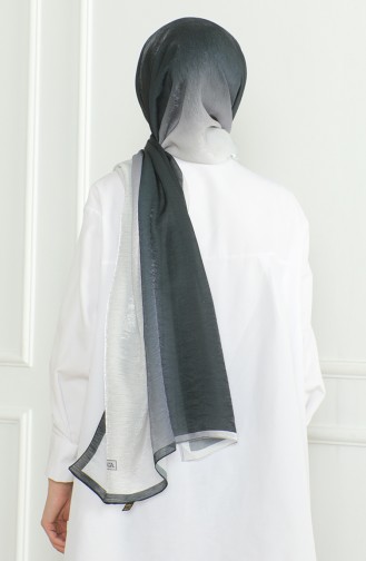 Karaca Gradient Glitter Shawl 81059-12 Black And white 81059-12