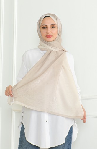 Karaca Gradient Shimmer Shawl 81059-14 Cream Beige 81059-14