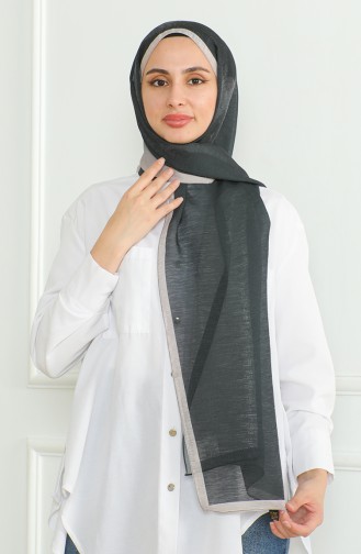 Karaca Gradient Glitter Shawl 81059-15 Black Beige 81059-15
