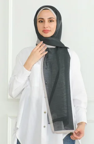 شال سادة كاراجا 81059-15 أسود بيج 81059-15