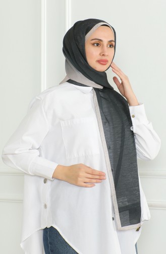 Karaca Gradient Glitter Shawl 81059-15 Black Beige 81059-15