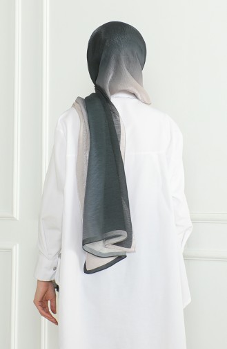 Karaca Gradient Glitter Shawl 81059-15 Black Beige 81059-15