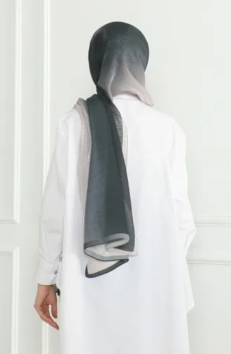 شال سادة كاراجا 81059-15 أسود بيج 81059-15
