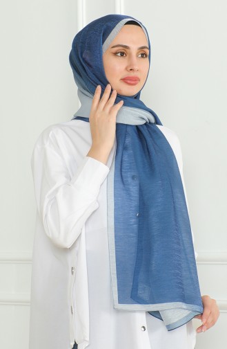 Karaca Gradient Glitter Shawl 81059-17 Blue 81059-17