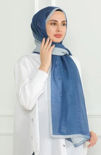 شال سادة كاراجا 81059-17 أزرق 81059-17