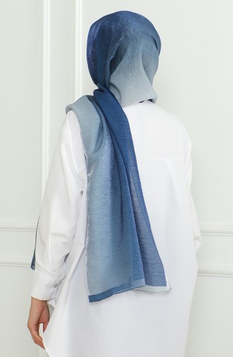 Karaca Gradient Glitter Shawl 81059-17 Blue 81059-17