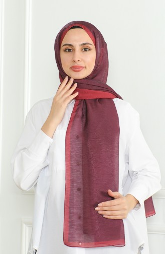 Karaca Gradient Shimmer Schal 81059-19 Weinrot 81059-19