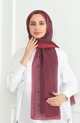 Karaca Gradient Glitter Shawl 81059-19 Claret Red 81059-19