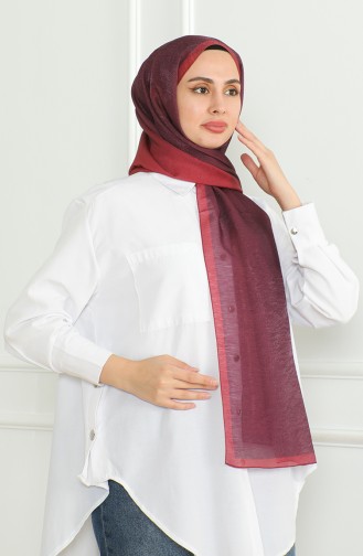 Karaca Gradient Shimmer Schal 81059-19 Weinrot 81059-19