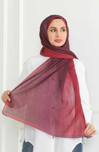 Karaca Gradient Shimmer Schal 81059-19 Weinrot 81059-19