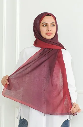Karaca Gradient Glitter Shawl 81059-19 Claret Red 81059-19