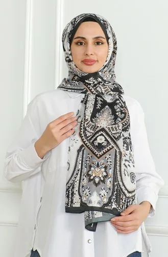 شال كاراجا سوفت 81060-01 أسود أبيض 81060-01