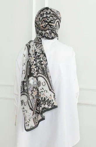 شال كاراجا سوفت 81060-01 أسود أبيض 81060-01
