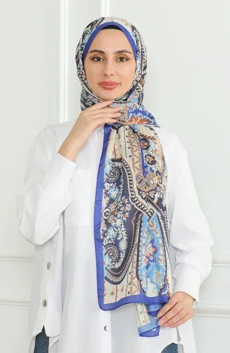 شال كاراجا سوفت 81060-06 أزرق ملكي كحلي 81060-06