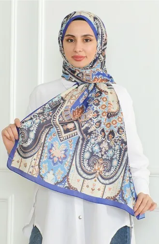 شال كاراجا سوفت 81060-06 أزرق ملكي كحلي 81060-06