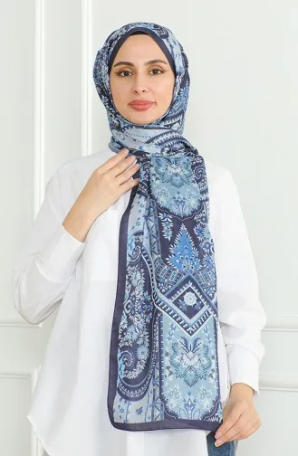 Karaca Châle Doux 81060-10 Bleu Marine Bleu Glace 81060-10