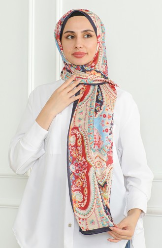 شال كاراجا سوفت 81060-12 كحلي أحمر 81060-12