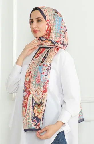 Karaca Soft Schal 81060-12 Marineblau Rot 81060-12