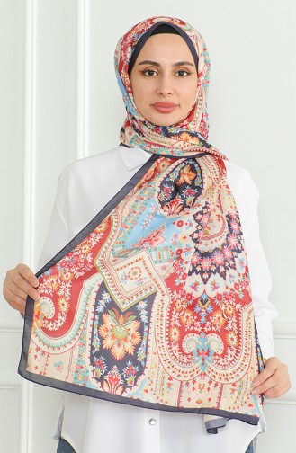 شال كاراجا سوفت 81060-12 كحلي أحمر 81060-12
