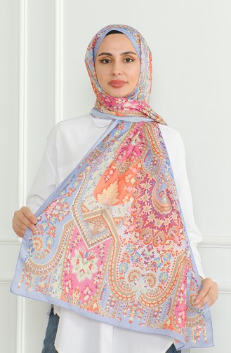 شال كاراجا سوفت 81060-13 بنفسجي فاتح برتقالي 81060-13