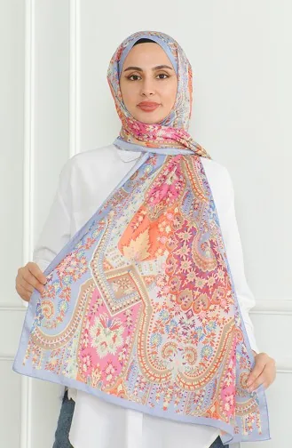 شال كاراجا سوفت 81060-13 بنفسجي فاتح برتقالي 81060-13