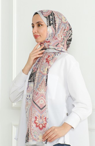 Karaca Zachte Sjaal 81060-14 Grijs Zwart Poeder 81060-14