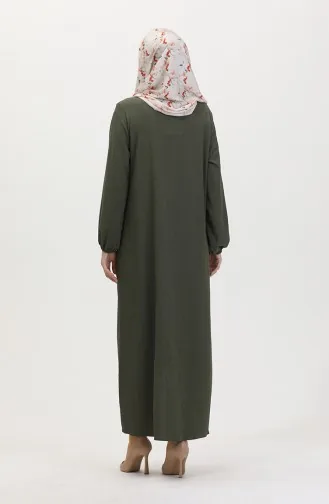 Asymmetrisch Gesneden Tuniek Met Ritssluiting 1047-02 Kaki 1047-02