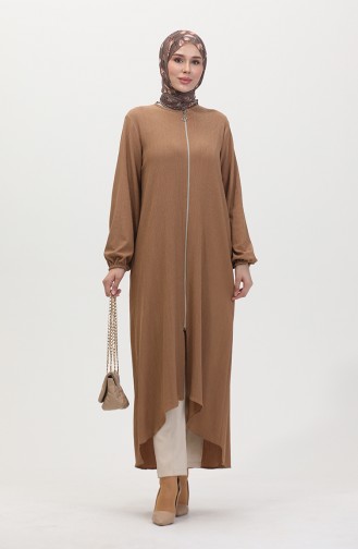 Asymmetric Cut Zippered Tunic 1047-03 Mink 1047-03