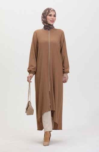 Asymmetric Cut Zippered Tunic 1047-03 Mink 1047-03