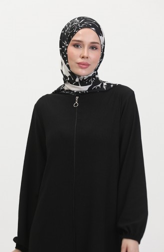 Asymmetrisch Geschnittene Tunika Mit Reißverschluss 1047-04 Schwarz 1047-04