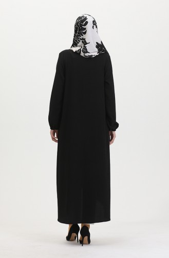 Asymmetrisch Geschnittene Tunika Mit Reißverschluss 1047-04 Schwarz 1047-04