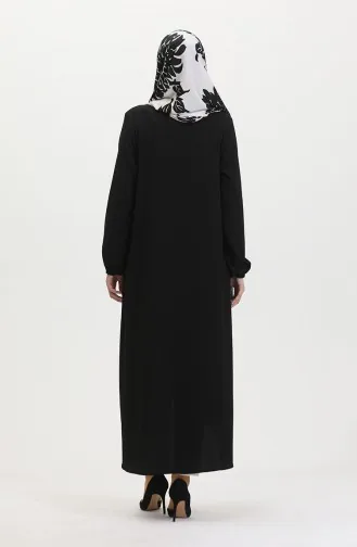 Asymmetrisch Gesneden Tuniek Met Ritssluiting 1047-04 Zwart 1047-04