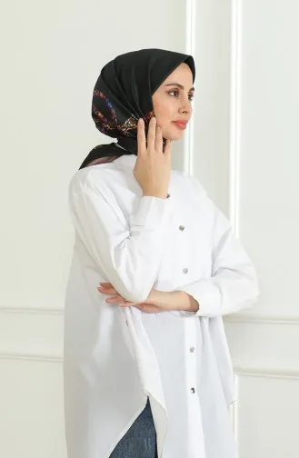 Karaca Rayon Scarf 81051-05 Brown Black 81051-05