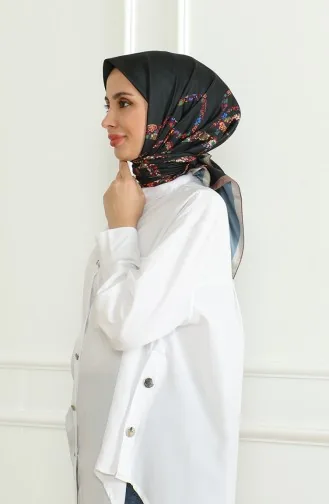 Karaca Rayon Scarf 81051-05 Brown Black 81051-05