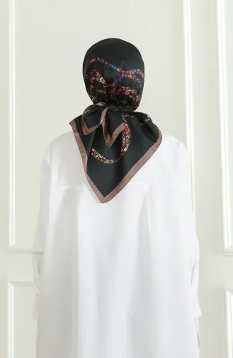Karaca Rayon Scarf 81051-05 Brown Black 81051-05