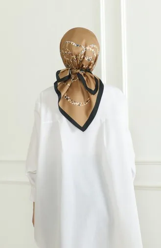 Karaca Rayon Sjaal 81051-07 Zwart Goud 81051-07