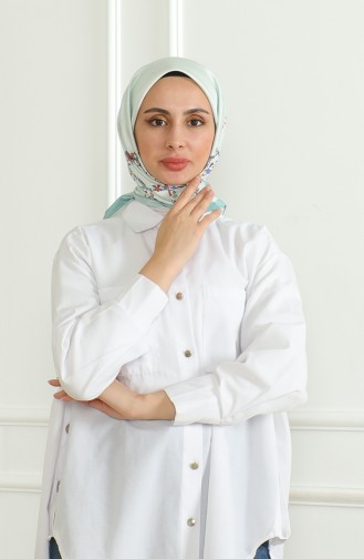 Karaca Rayon Schal 81051-12 Wassergrün Mintgrün 81051-12