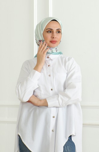Karaca Rayon Schal 81051-12 Wassergrün Mintgrün 81051-12