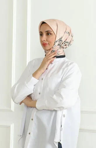 Karaca Rayon Sjaal 81051-13 Zwart Zalm 81051-13