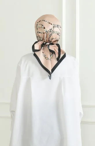 Karaca Rayon Sjaal 81051-13 Zwart Zalm 81051-13