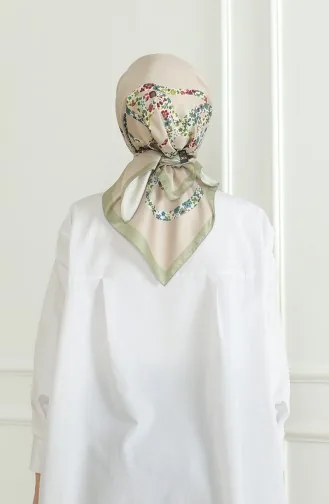 Karaca Rayon Eşarp 81051-14 Açık Vizon Yeşil