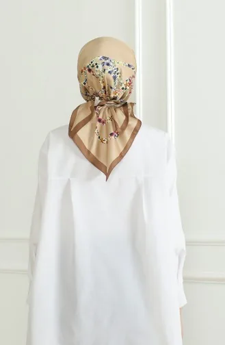 Karaca Rayon Scarf 81051-15 Beige Brown 81051-15