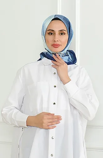 Karaca Rayon Scarf 81054-01 Navy Blue 81054-01