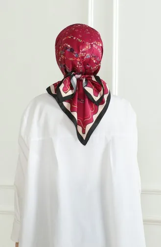 Karaca Rayon Sjaal 81070-02 Zwart Fuchsia 81070-02