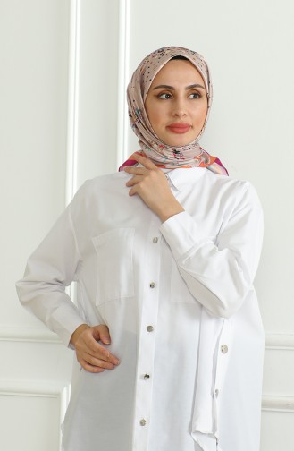 Karaca Rayon Scarf 81070-04 Mink Fuchsia 81070-04