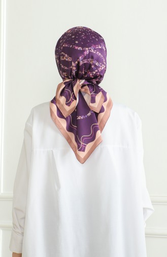 Karaca Rayon Sjaal 81070-08 Paarsbruin 81070-08