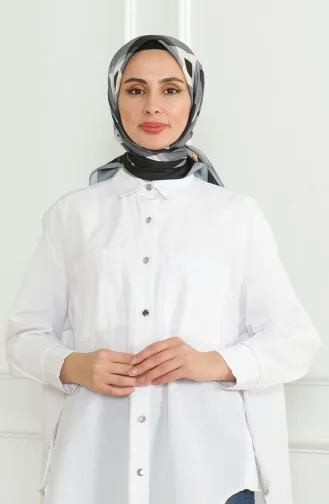 Karaca Rayon Schal 81071-01 Grau Schwarz 81071-01
