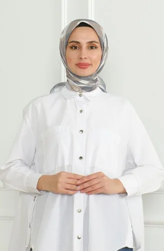 Karaca Rayon Sjaal 81071-02 Grijs Beige 81071-02