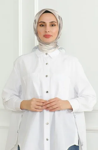 Karaca Echarpe Rayonne 81071-04 Bleu Beige 81071-04